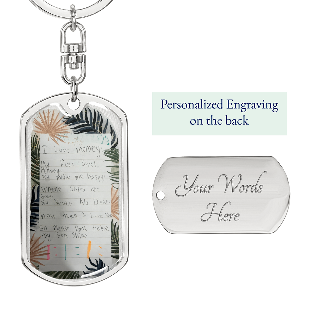 Handwriting Keychain