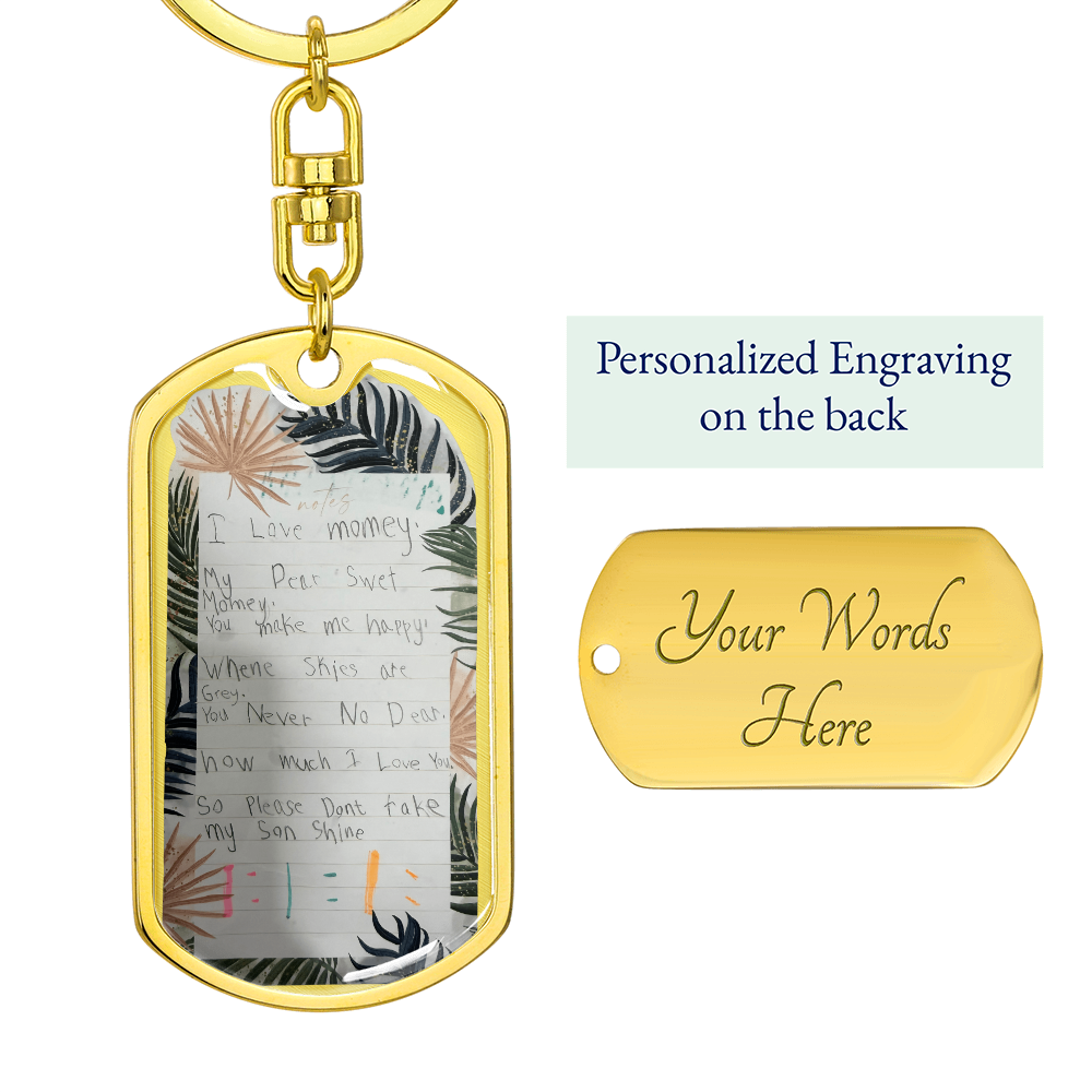 Handwriting Keychain