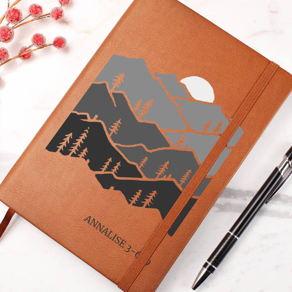 Annalise 3-6-9_graphic leather journal