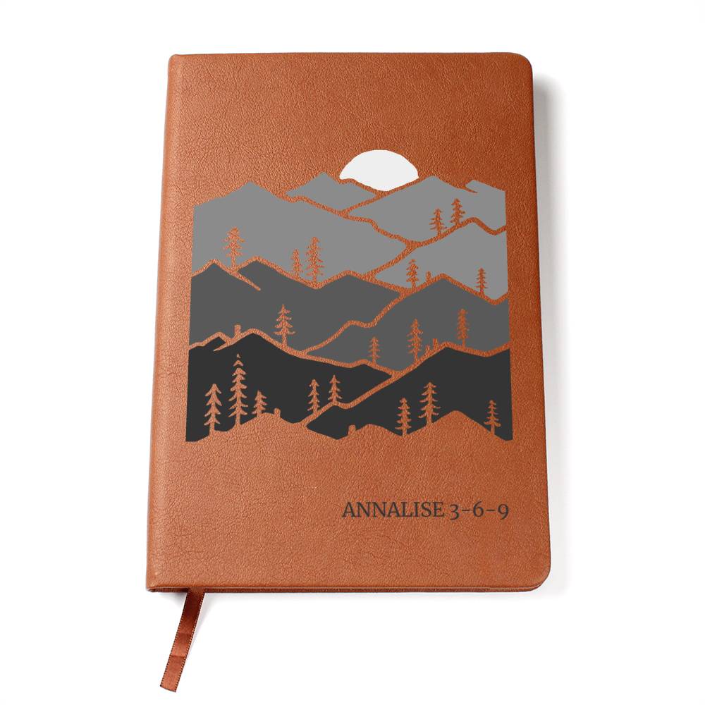 Annalise 3-6-9_graphic leather journal