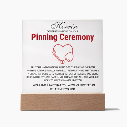 custom - manual order - pinning ceremony