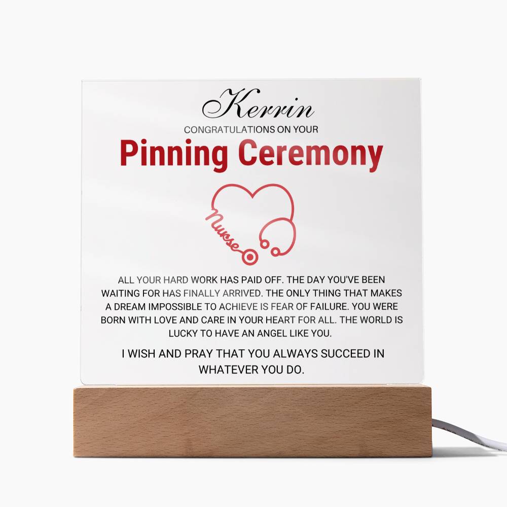 custom - manual order - pinning ceremony