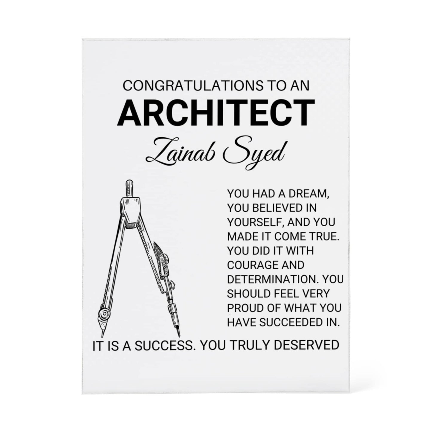 Architect Congratulations
