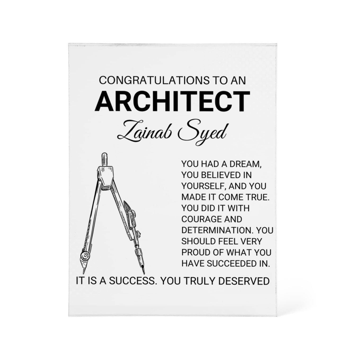 Architect Congratulations