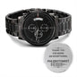 Phlebotomist(1) - Engraved Black Chronograph Watch (ETSY)