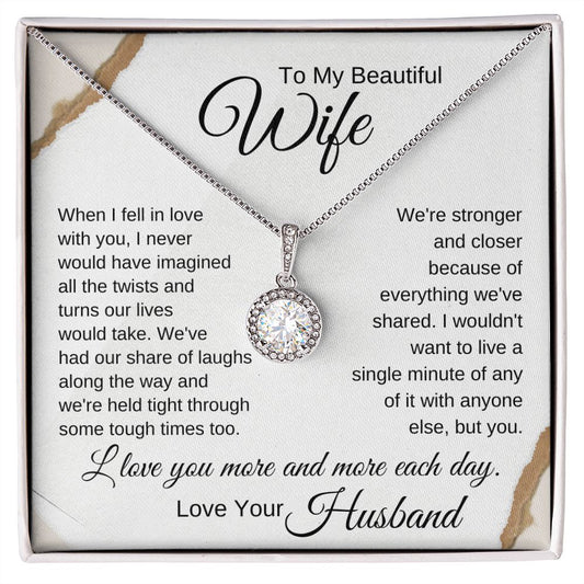 To My Wife - When I Fell in Love With You-pink paper boarder (ETSY)