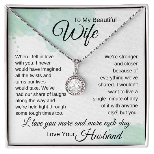 To My Wife - When I Fell in Love With You-watercolor blue (ETSY)