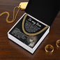To My Son - Stand Tall Lion (ETSY) Cuban Link Chain _ETSY TEMPLATE