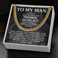 To My Man - Promise Necklace (ETSY)
