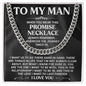 To My Man - Promise Necklace (ETSY)