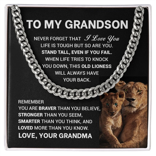 To My Grandson - Stand Tall Even if You Fail
