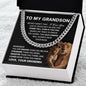 To My Grandson - Stand Tall Even if You Fail (ETSY)