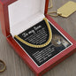 To My Son - Stand Tall Lion (ETSY) Cuban Link Chain _ETSY TEMPLATE