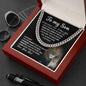 To My Son - Stand Tall Lion (ETSY) Cuban Link Chain _ETSY TEMPLATE