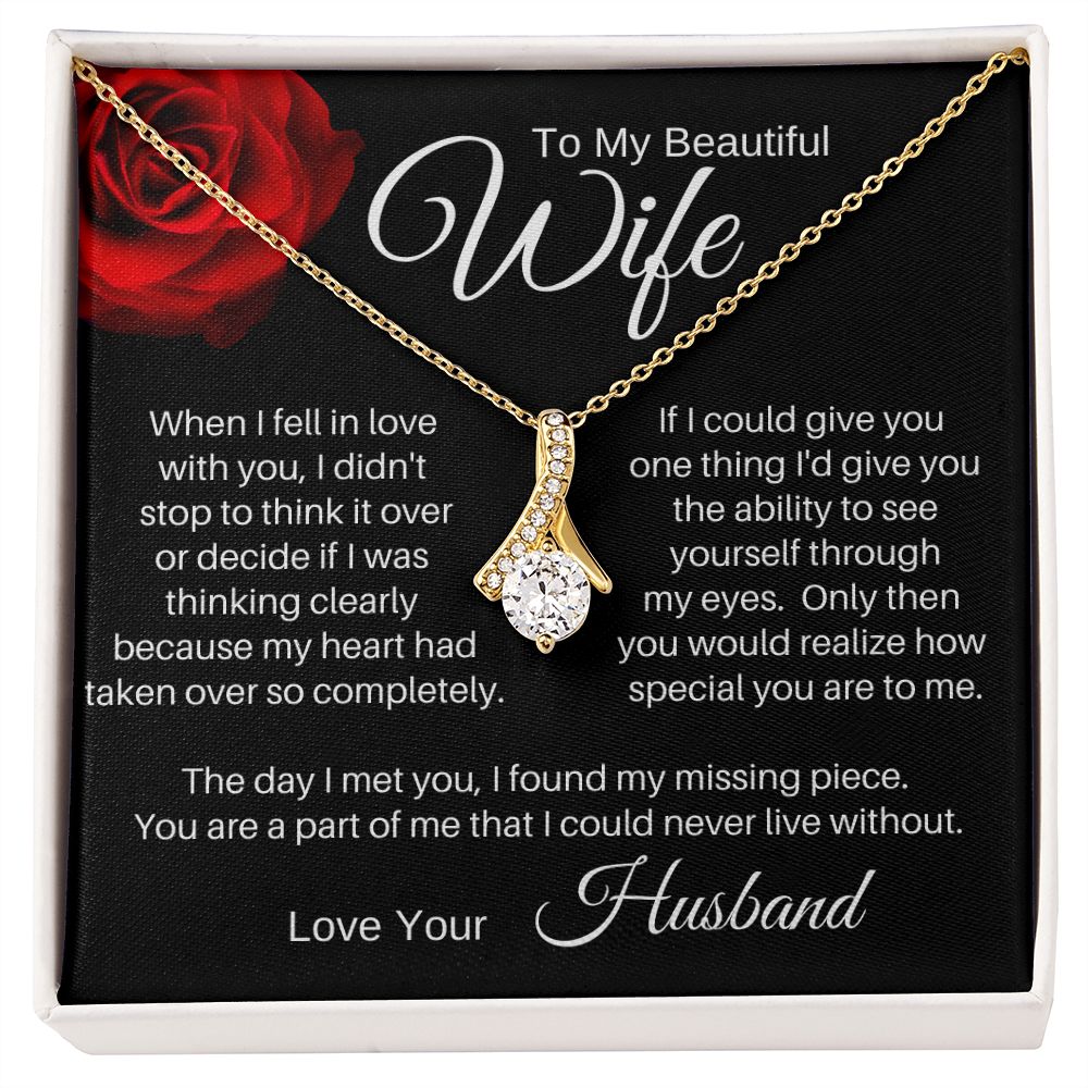 To My Wife - Found My Missing Piece - Alluring (ETSY)