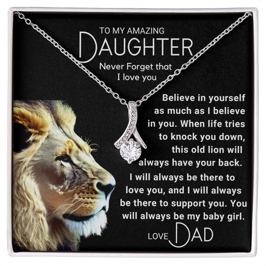To My Daughter - Always Be My Baby Girl - Lion (ETSY)