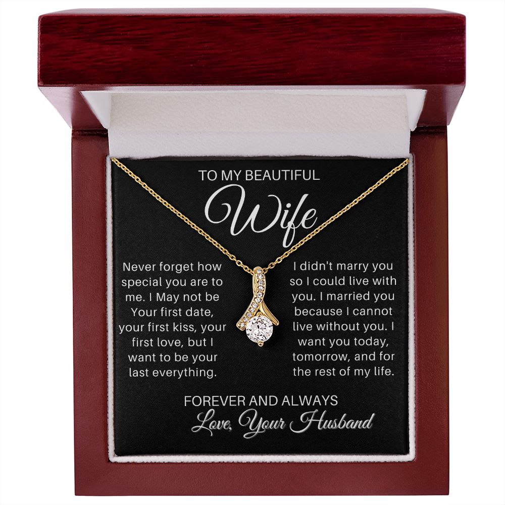 To My Wife - Forever and Always - blackversion_Alluringbeauty (ETSY)