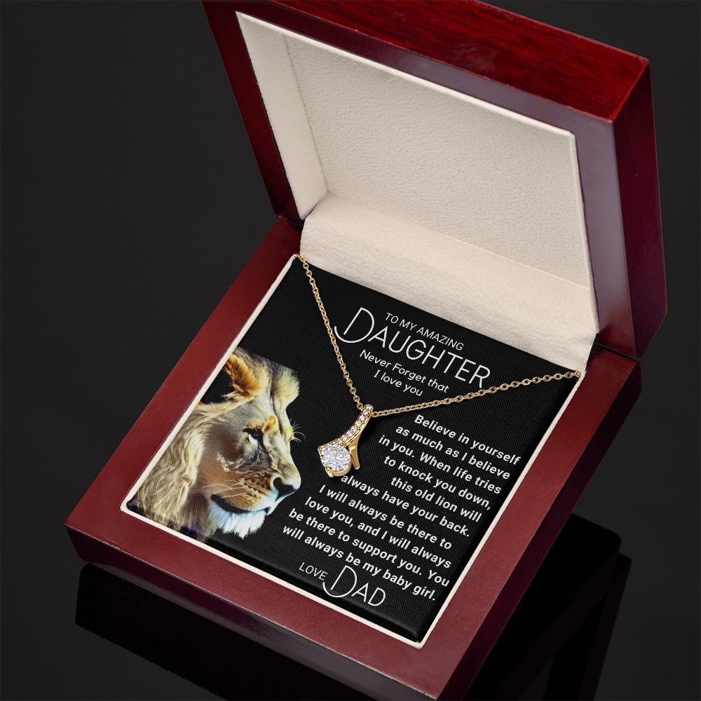 To My Daughter - Always Be My Baby Girl - Lion (ETSY)
