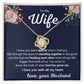 To My Wife - Standing Together in the Good and the Bad (ETSY)