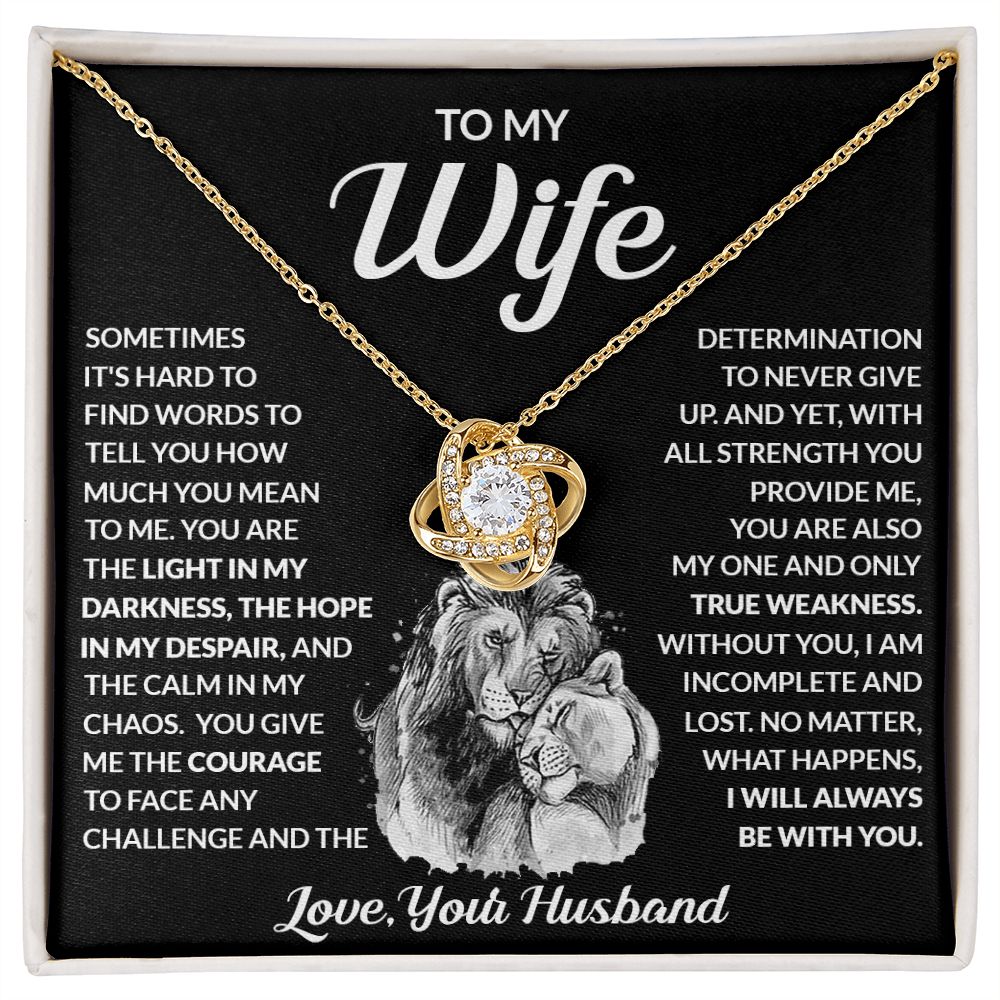 [ALMOST SOLD OUT] To My Wife "Calm in My Chaos" Necklace
