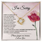 I Am Sorry - pink rose (ETSY)