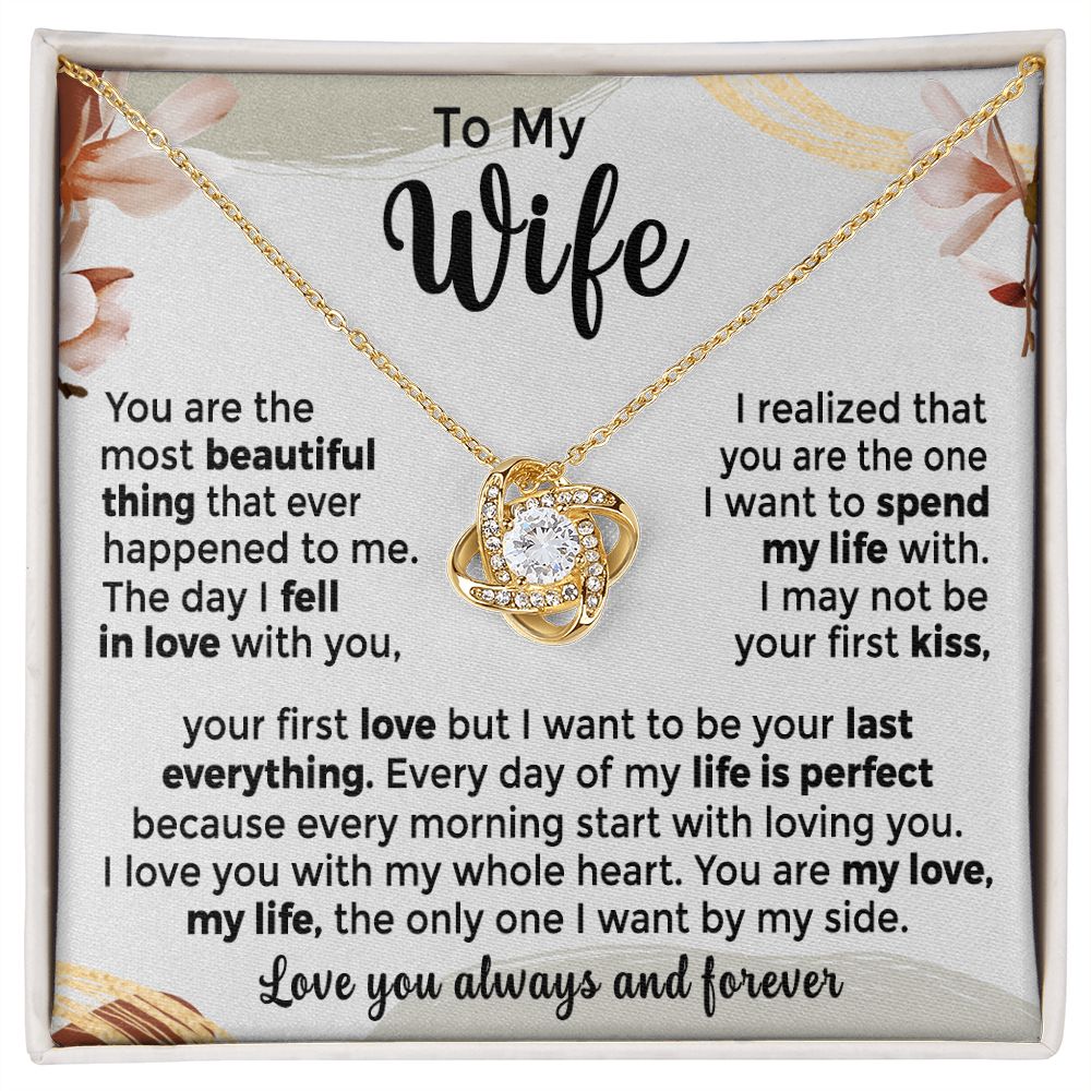 To My Wife - You are the Most Beautiful Thing that Ever Happened to Me (ETSY)