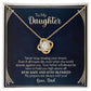 To My Daughter - Never Stop Chasing Your Dream (Etsy)