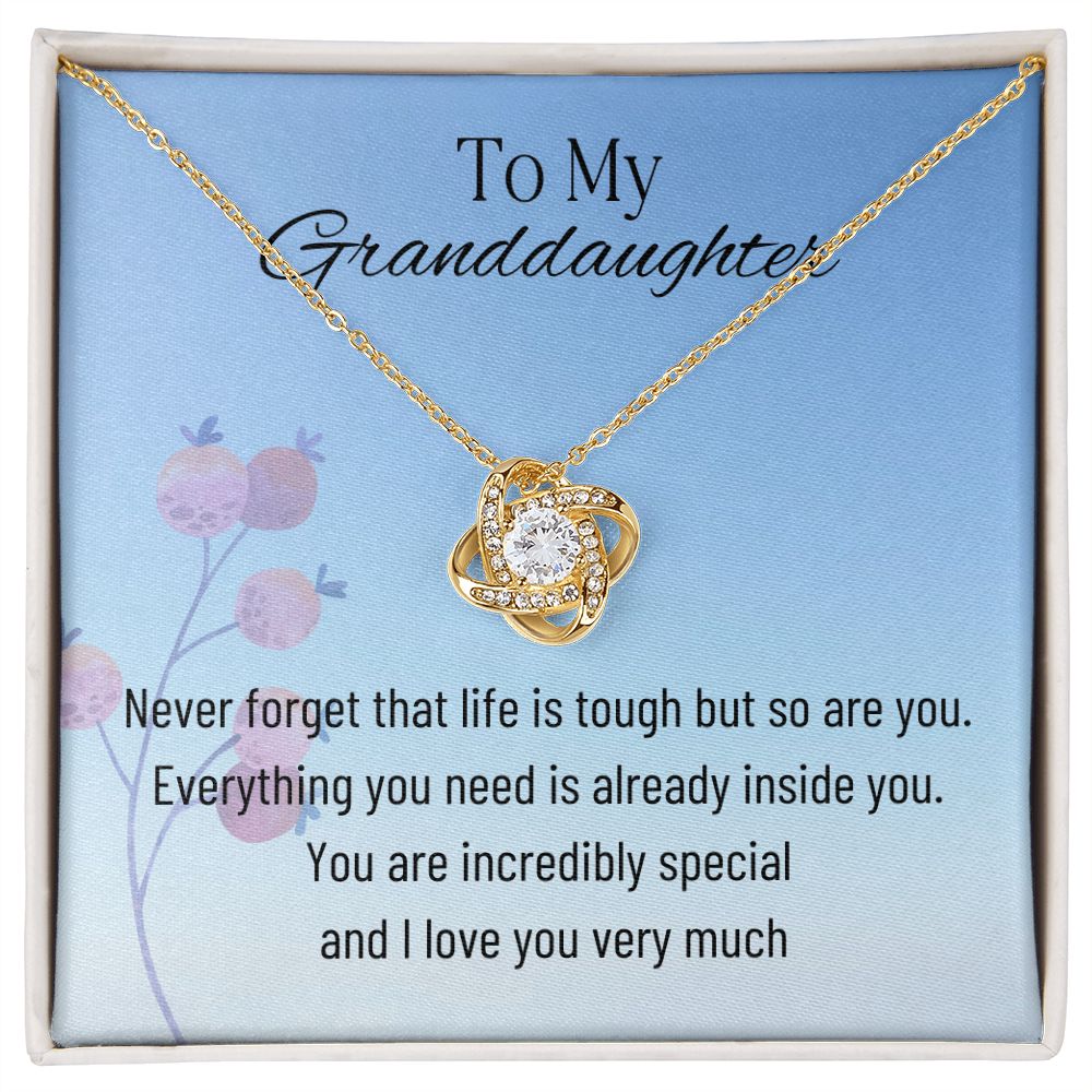 To My Granddaughter-Life is Tough But So Are You