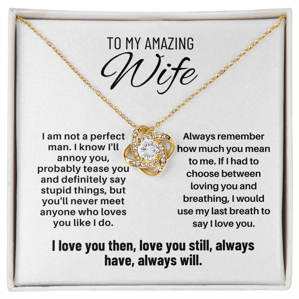 To My Wife - I Am Not A Perfect Man