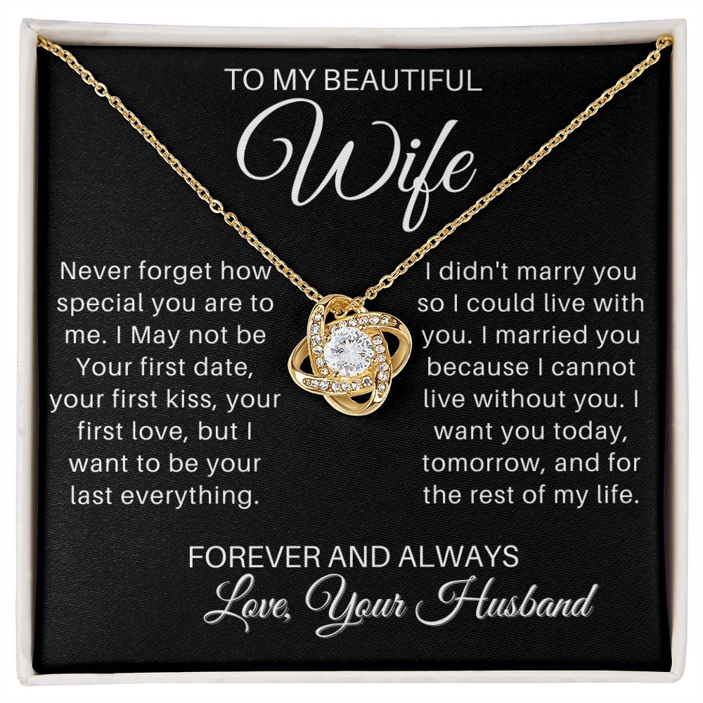 To My Wife - Forever and Always - blackversion (ETSY)