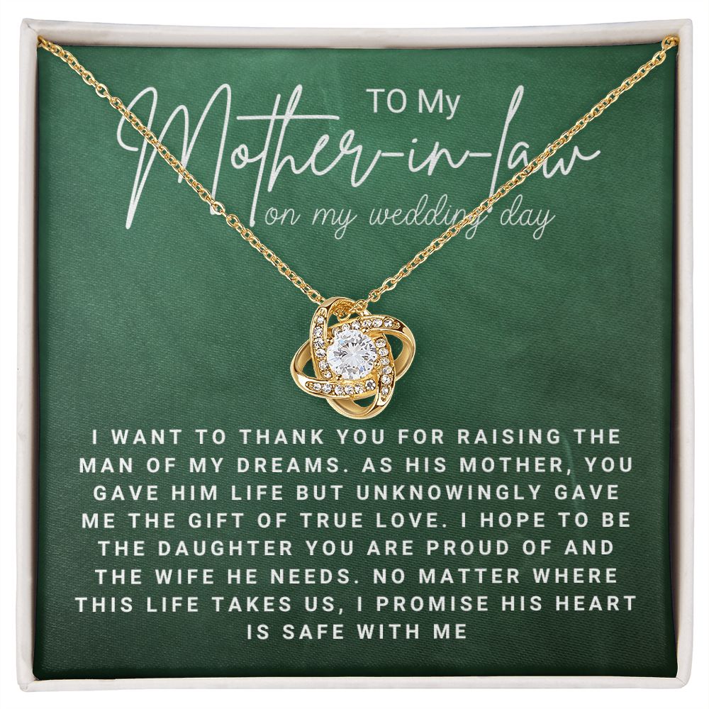 To my mother in law on my wedding day(ETSY)