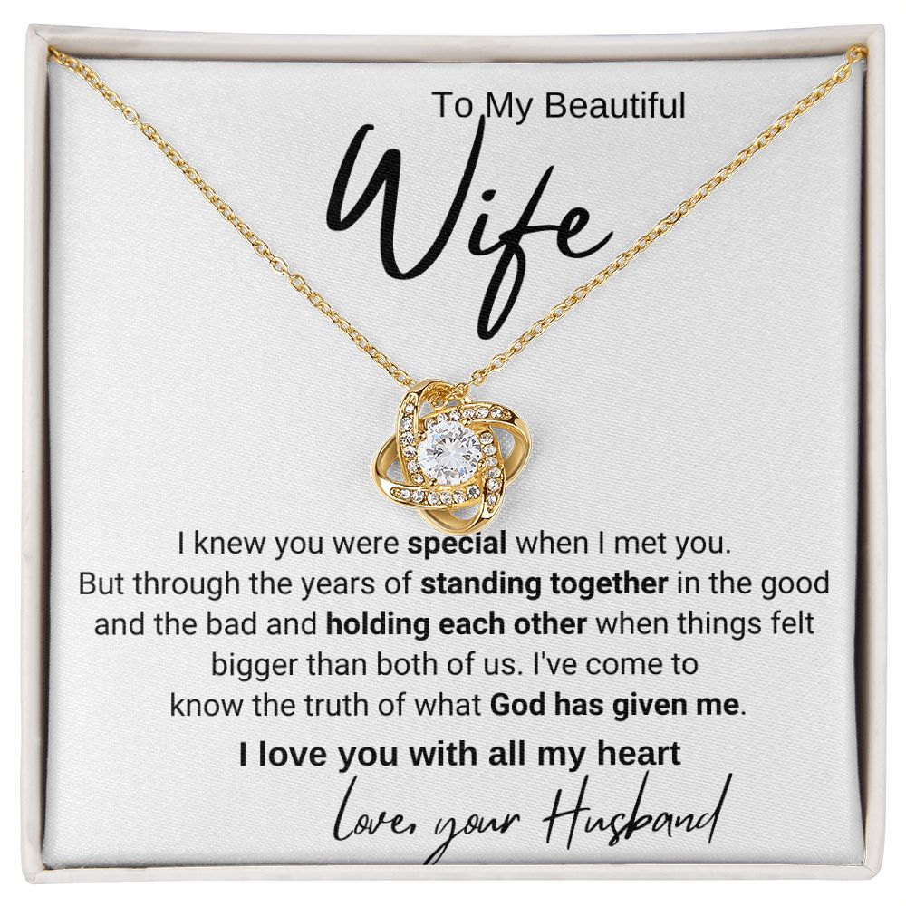 To My Wife - I Knew You Were Special When I Met You