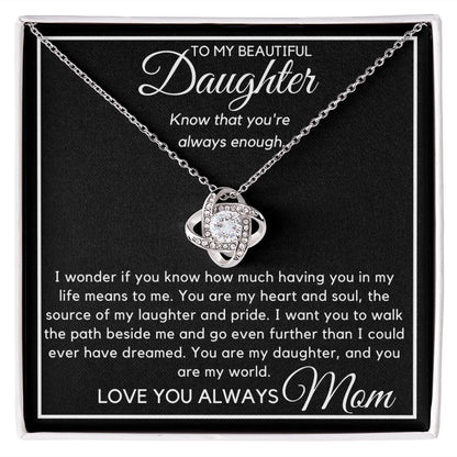 To My Daughter - You are Always Enough (Etsy)