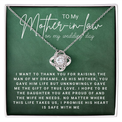 To my mother in law on my wedding day(ETSY)