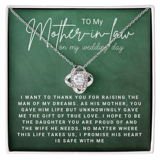 To my mother in law on my wedding day(ETSY)