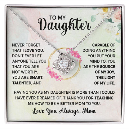 To My Daughter - Thank You for Teaching Me How to Be a Better Mom (ETSY)