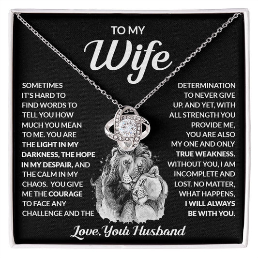 [ALMOST SOLD OUT] To My Wife "Calm in My Chaos" Necklace