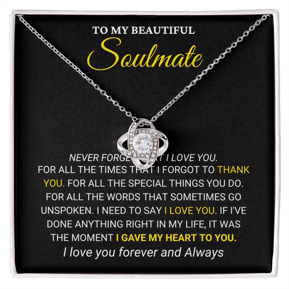 To My Soulmate- Never Forget That I Love You (ETSY)