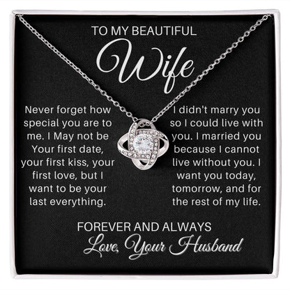 To My Wife - Forever and Always - blackversion (ETSY)