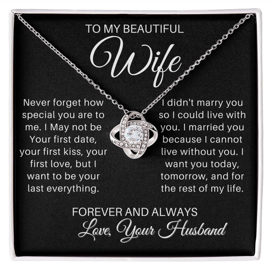 To My Wife - Forever and Always - blackversion (ETSY)