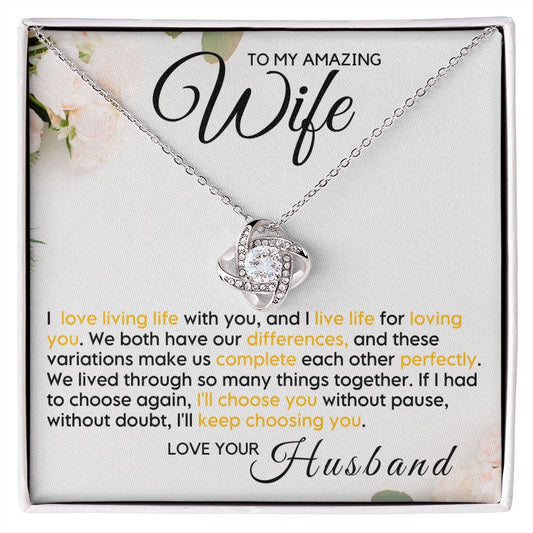 To My Wife - Live Life Loving You (ETSY)