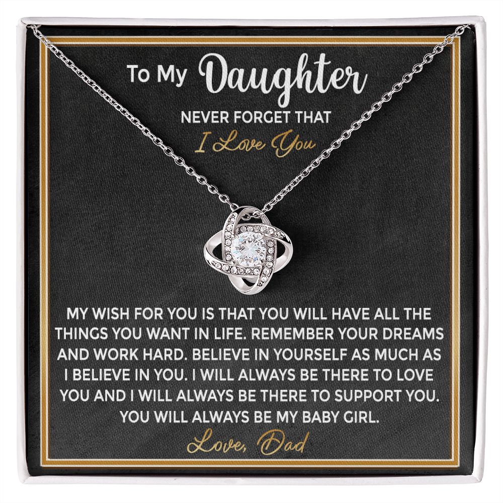 To My Daughter - From Dad Remember Your Dreams and Work Hard