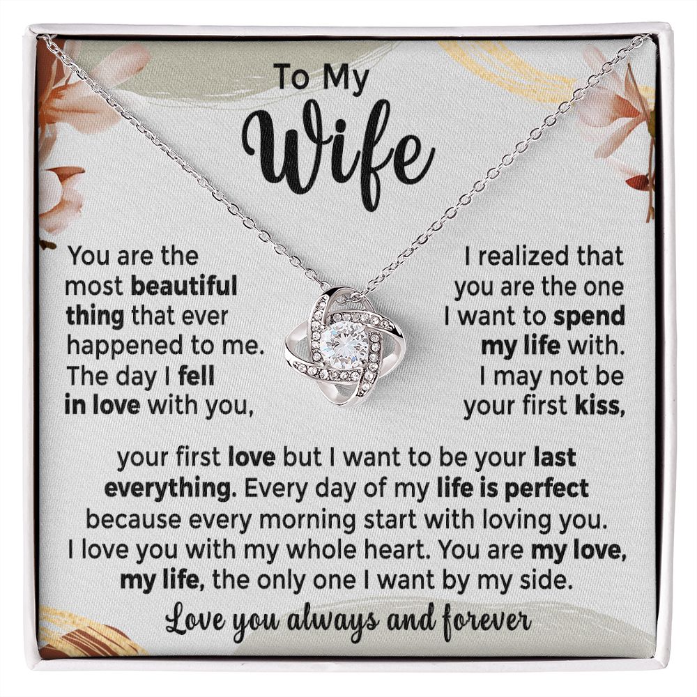 To My Wife - You are the Most Beautiful Thing that Ever Happened to Me (ETSY)