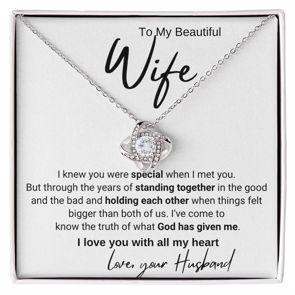 To My Wife - I Knew You Were Special When I Met You