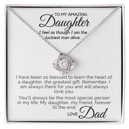 To My Daughter - I Am the Luckiest Man Alive (ETSY)