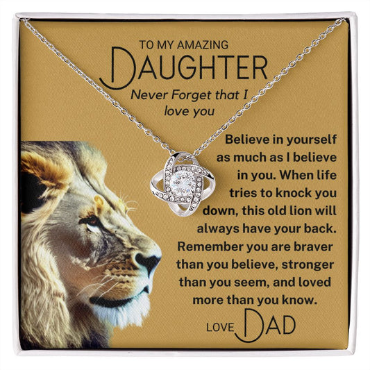 To My Daughter - Believe in Yourself - Lion (ETSY)
