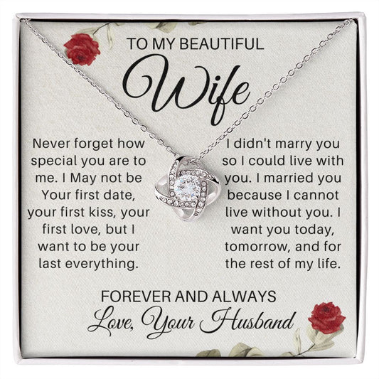 To My Wife - Forever and Always - roseversion (ETSY)