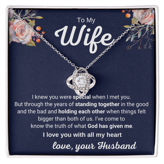 To My Wife - Standing Together in the Good and the Bad (ETSY)