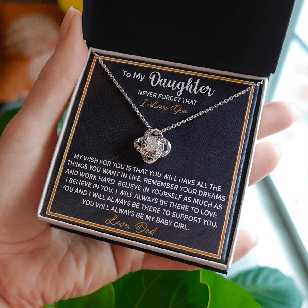 To My Daughter - From Dad Remember Your Dreams and Work Hard