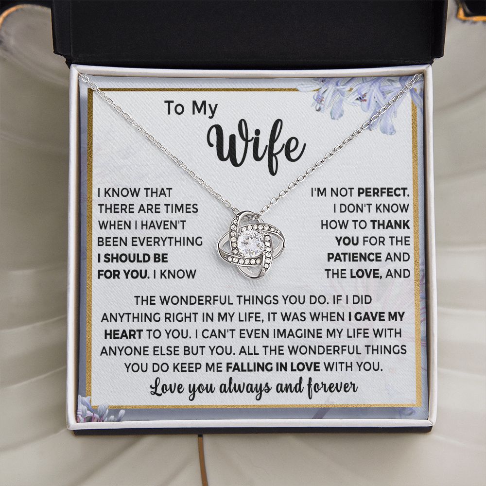 To My Wife - I Am Not Perfect (ETSY)